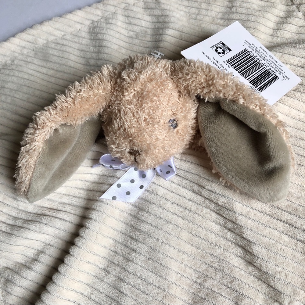 2/$20 NEW Baby Security Blanket Bunny Plush Lovie Plush Toy 13” x 12.5”